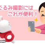 撮影する時、ぬいぐるみを自立させるにはこれ！コニーを立たせてみました。